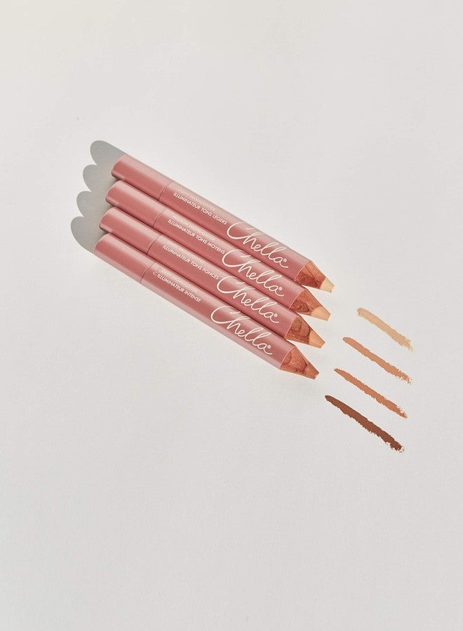 Chella Highlighter Makeup Pencil - Vegan, Cruelty Free, Paraben Free, Gluten Free - Use as a Highlighter, Concealer and Under Eye Liner (Dark Matte) - Image 5